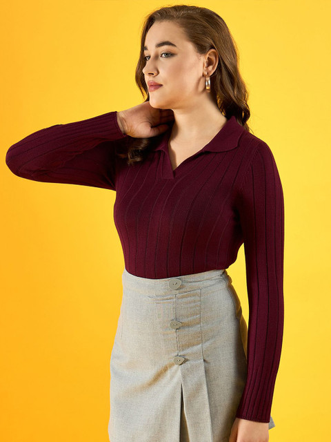 98 Degree North Women Striped Pullover - Image 3