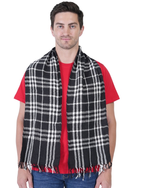 TEEMOODS Men Checked Cotton Mufflers