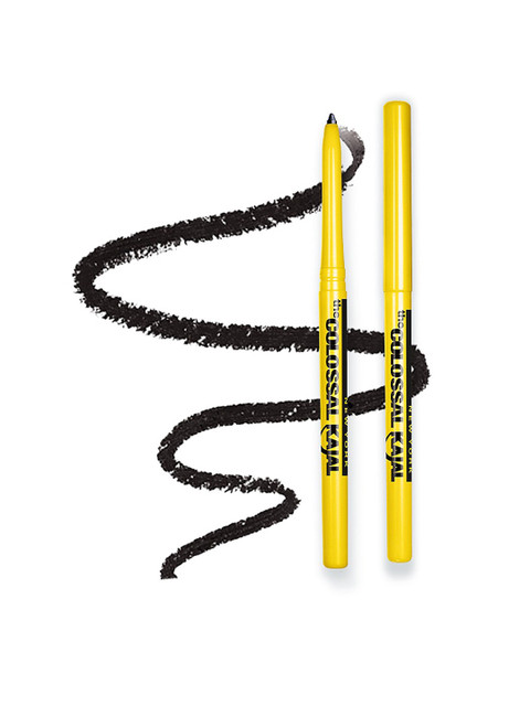 Maybelline New York Set of 2 Smudge Proof Colossal Kajal with Aloe Vera 0.35g Each - Black