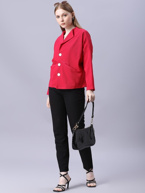 Autumn Hues Women Spread Collar Varsity Jacket - Image 5