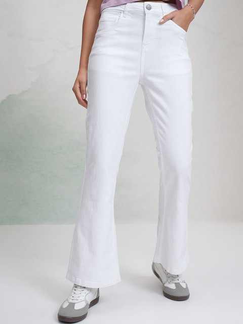 Tokyo Talkies Women Flared Stretchable Jeans