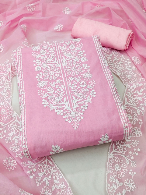 KALINI Floral Embroidered Unstitched Dress Material