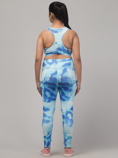 Apraa & Parma Printed High-Rise Slim-Fit Ankle-Length Tights