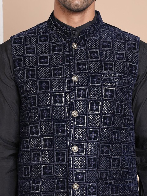 Anouk Embroidered Nehru Jacket - Image 2