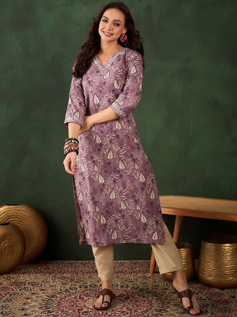 Sangria Printed Pure Cotton Kurtas