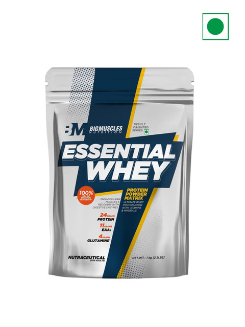 Bigmuscles Nutrition Double Rich Chocolate Essential Whey Protein Powder-1Kg