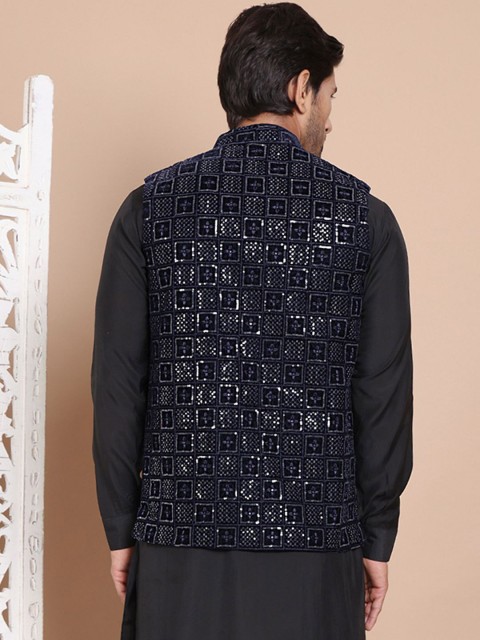 Anouk Embroidered Nehru Jacket - Image 3