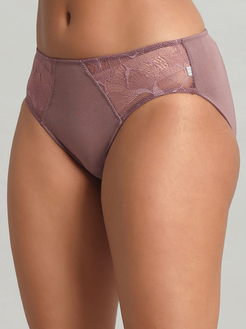 BLEEDING HEART Laced Cotton Mid-Rise Bikini Briefs - TA_RW - Image 3
