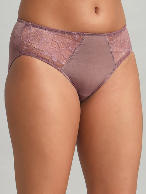 BLEEDING HEART Laced Cotton Mid-Rise Bikini Briefs - TA_RW - Image 2