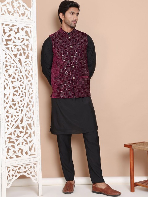Anouk Embroidered Nehru Jacket - Image 5