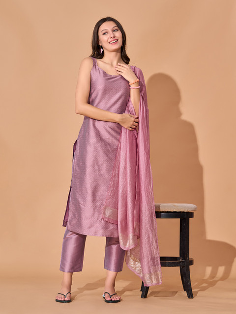 KALINI Women Ethnic Motifs Regular Kurta with Trousers & With Dupatta