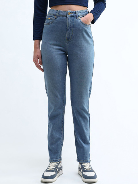 Flying Machine Women Slim Fit High-Rise Light Fade Stretchable Jeans