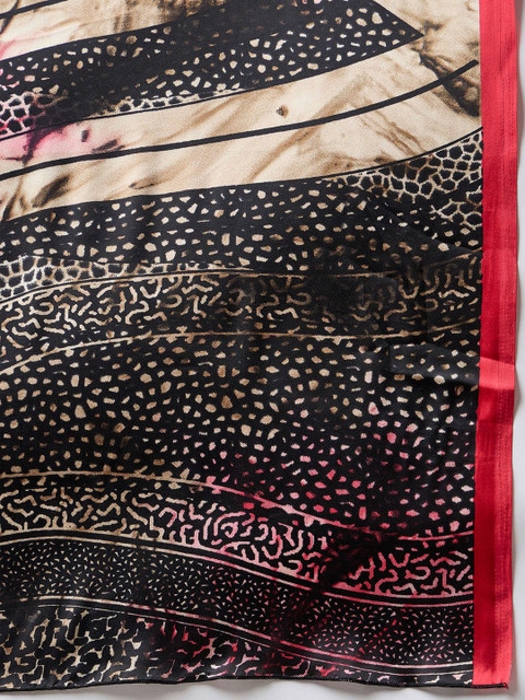 Sangria Printed Saree With Blouse Piece - Image 6