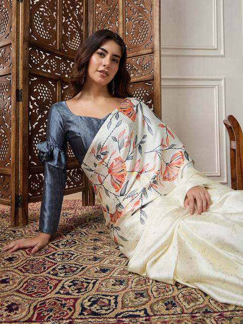 Sangria Printed Saree With Blouse Piece