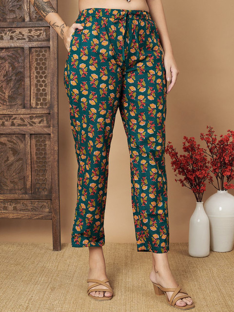 KALINI Printed Pure Cotton Tunic With Trouser - Image 7