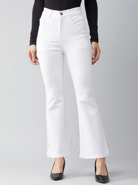DOLCE CRUDO Bootcut High Rise Clean Look Regular Stretchable Denim Jeans