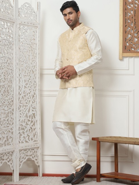 Anouk Woven Design Nehru Jacket - Image 6