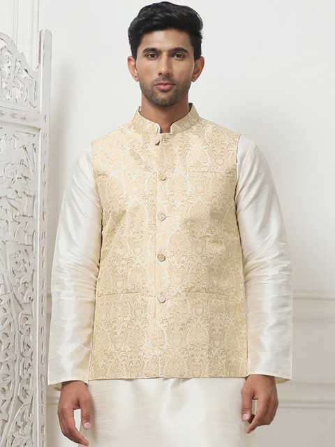 Anouk Woven Design Nehru Jacket - Image 3