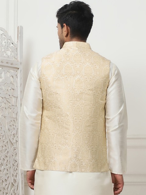 Anouk Woven Design Nehru Jacket - Image 5