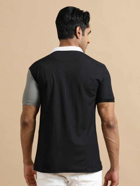 ECOLINE Clothing Men Antimicrobial Colourblocked Polo Collar T-shirt - Image 4