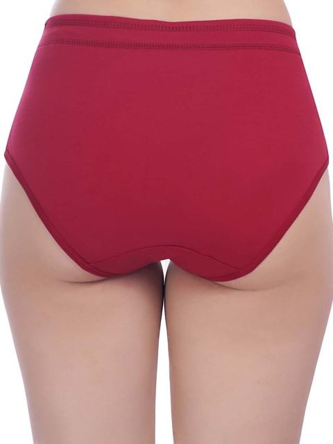 YOU FOREVER Women Pack Of 2 Cotton High Waist Hipster Briefs - Image 3