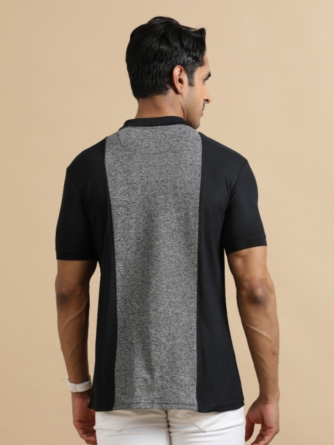 ECOLINE Clothing Men Antimicrobial Colourblocked Polo Collar T-shirt - Image 4