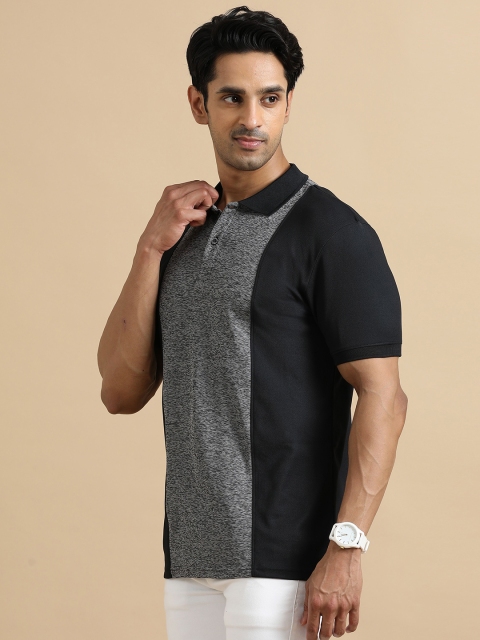 ECOLINE Clothing Men Antimicrobial Colourblocked Polo Collar T-shirt - Image 3