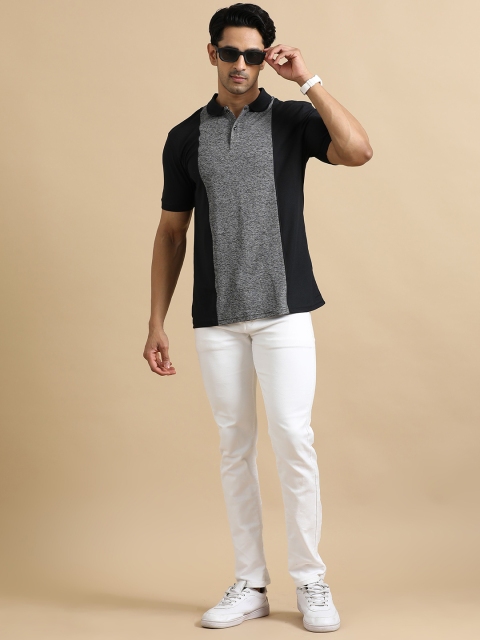 ECOLINE Clothing Men Antimicrobial Colourblocked Polo Collar T-shirt - Image 5
