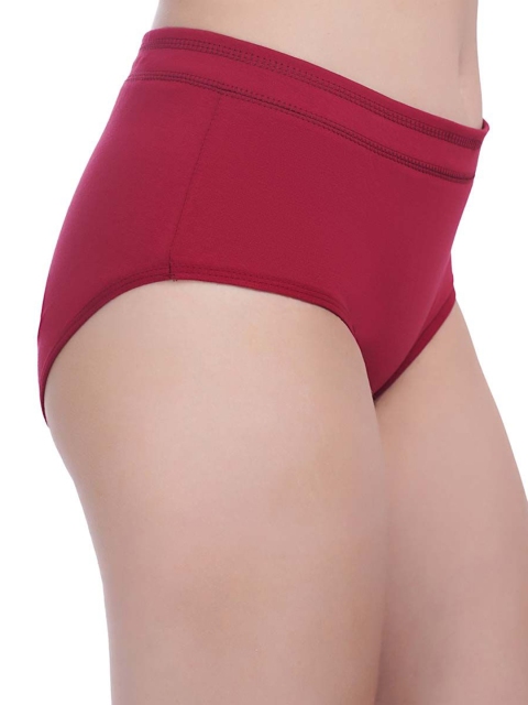 YOU FOREVER Women Pack Of 2 Cotton High Waist Hipster Briefs - Image 2