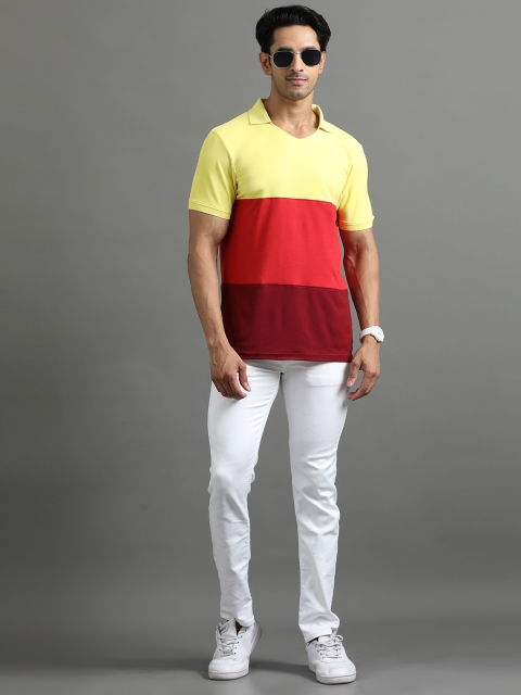 ECOLINE Clothing Men Antimicrobial Colourblocked Polo Collar T-shirt - Image 5