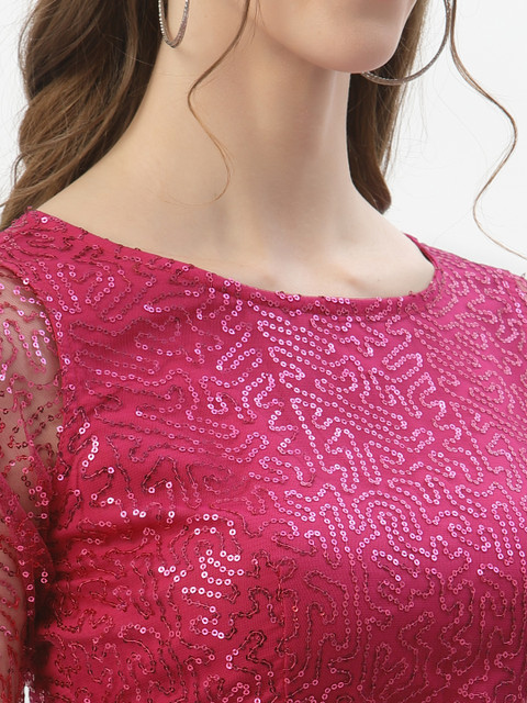 studio rasa Women Embroidered Crop Top - Image 2