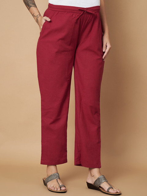 KALINI Keyhole Neck Pure Cotton Maternity Top With Trousers - Image 6