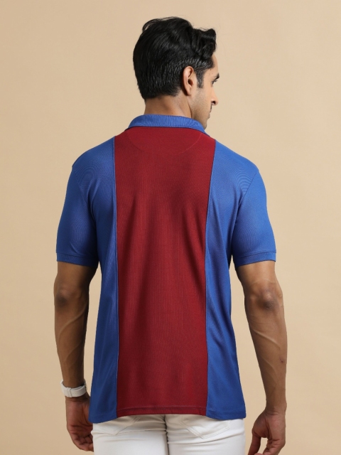ECOLINE Clothing Men Antimicrobial Colourblocked Polo Collar T-shirt - Image 4