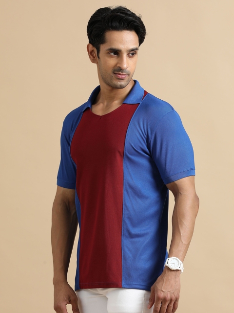 ECOLINE Clothing Men Antimicrobial Colourblocked Polo Collar T-shirt - Image 3