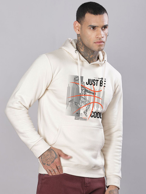 ADRO Men Printed Hooded Pullover Sweatshirt - Image 3