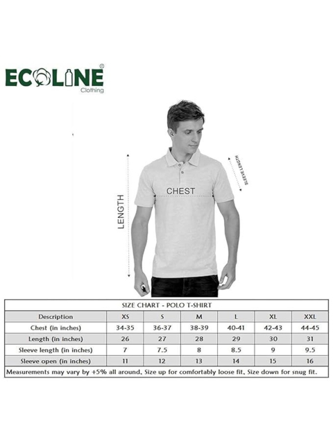 ECOLINE Clothing Men Antimicrobial Colourblocked Polo Collar T-shirt - Image 7