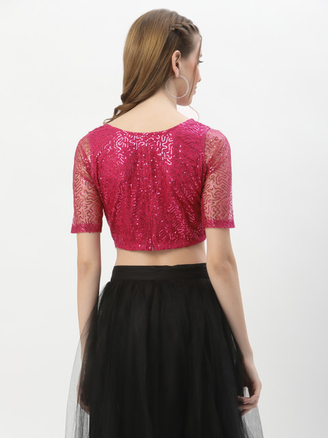 studio rasa Women Embroidered Crop Top - Image 5