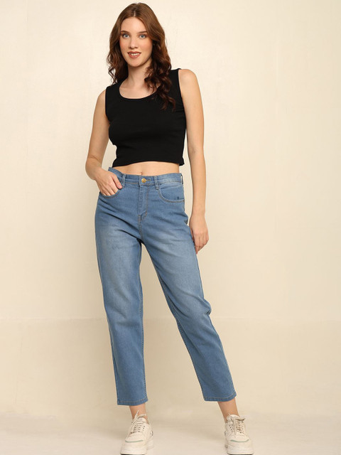 zayla Women Comfort High-Rise Light Fade Stretchable Jeans - Image 5