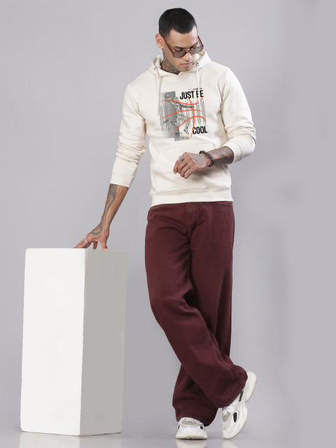 ADRO Men Printed Hooded Pullover Sweatshirt - Image 5
