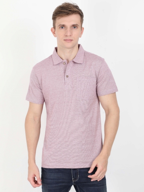 ECOLINE Clothing Men Antimicrobial Solid Polo Collar Cotton T-shirt