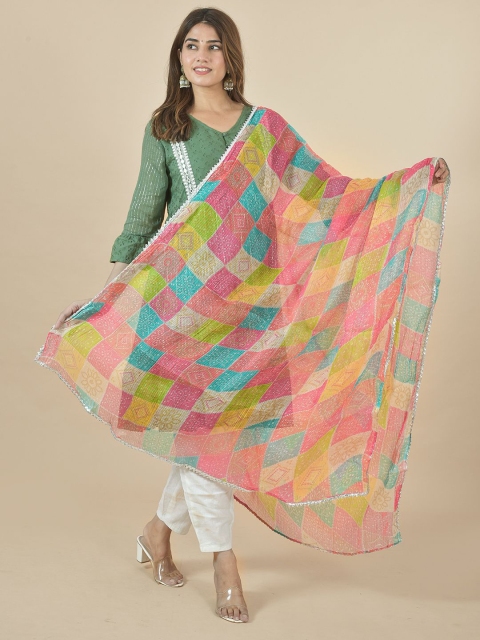 LA FEMINAE Leheriya Printed Dupatta - Image 5