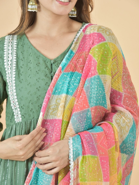 LA FEMINAE Leheriya Printed Dupatta - Image 2