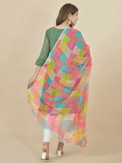 LA FEMINAE Leheriya Printed Dupatta - Image 4