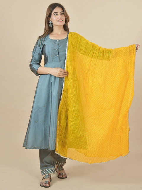 LA FEMINAE Leheriya Printed Dupatta