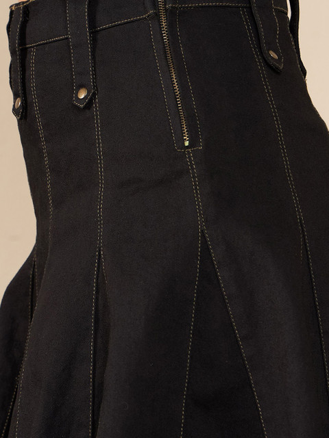 StyleStone Women Denim A-Line Mini Skirt - Image 5
