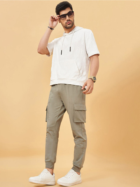 Street 808 by Pantaloons Men Solid Regular Fit Cotton Joggers - Image 5