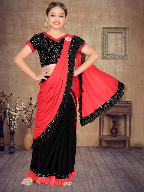 HARPITA Sequinned Ready to Wear Saree
