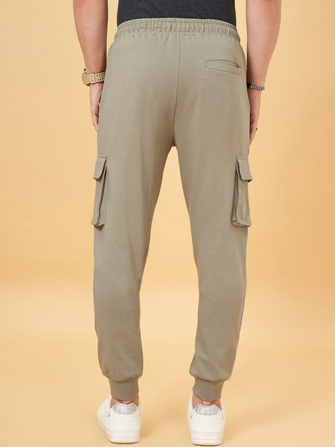 Street 808 by Pantaloons Men Solid Regular Fit Cotton Joggers - Image 3