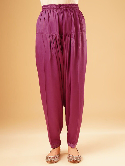 JAYPORE Women Solid Loose Fit Daily Salwar