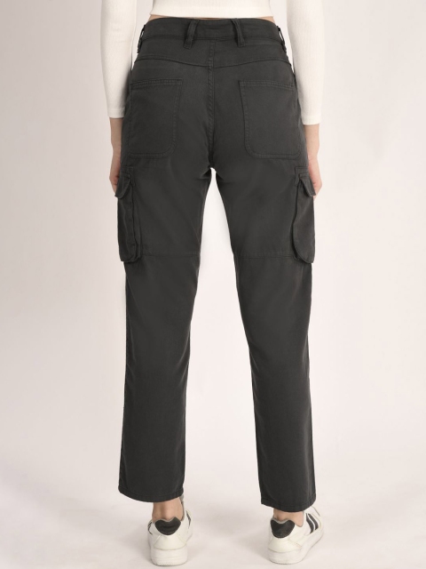 Roadster The Lifestyle Co Women Pure Cotton Cargo Trousers - Image 4